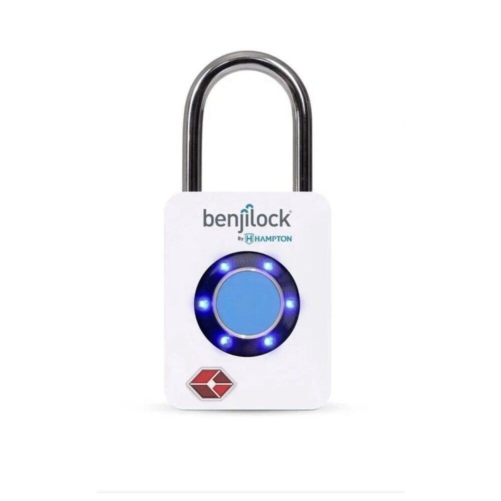 Benjilock by Hampton BL30071WH FINGERPRINT TRAVEL LOCK - Multi-Users (Open Box)
